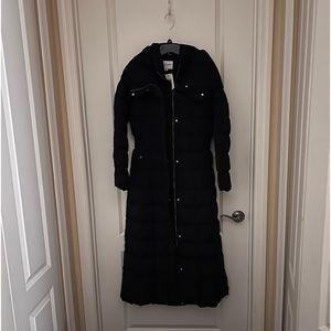 NWT Cole Haan 48” Hooded Taffeta Down Coat